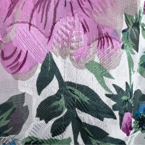 Victoria's Secret Gold Label Vintage Floral Shirt Dress Pajama Pink Size Small - Picture 7 of 15